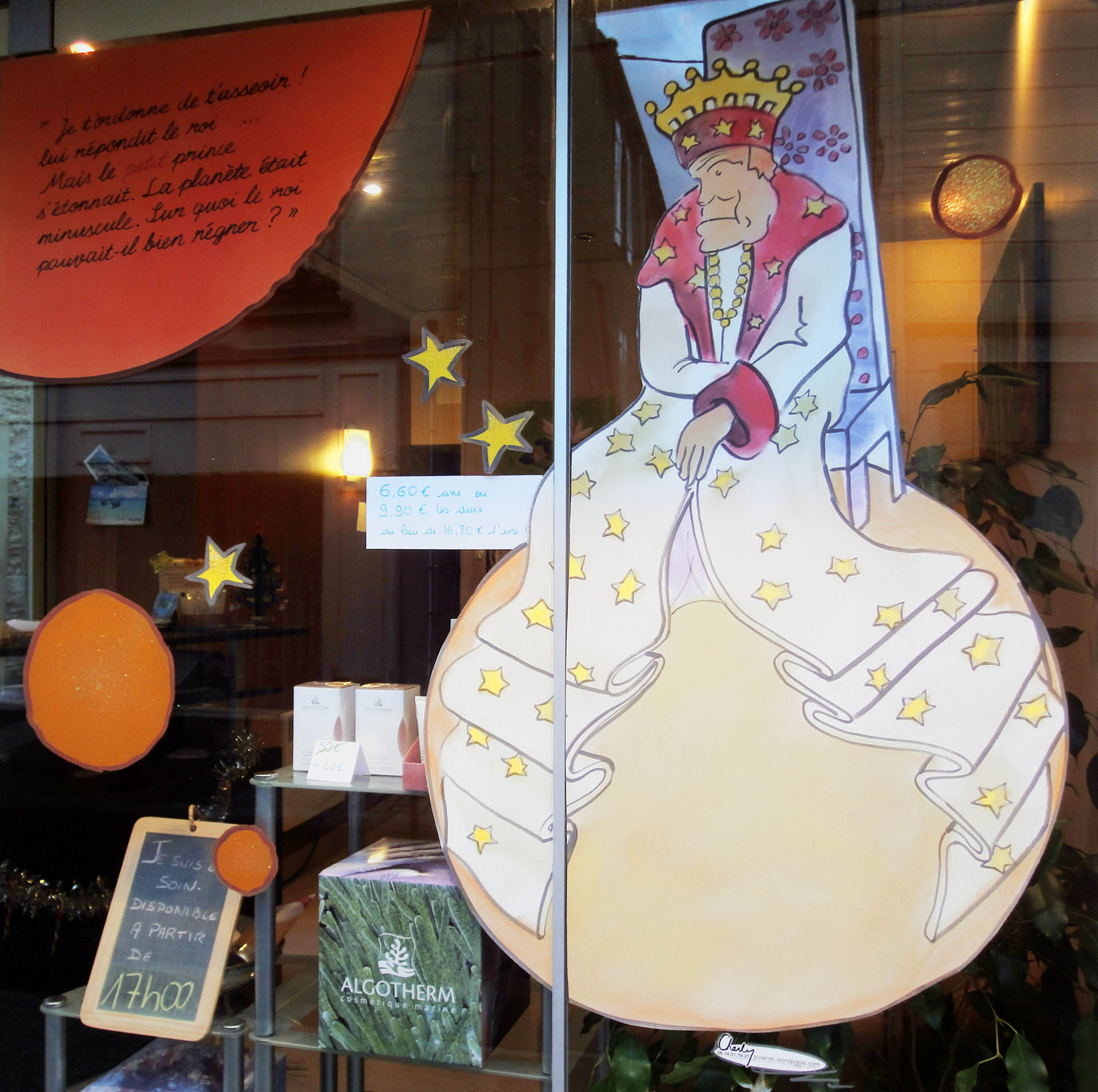 Décor de Noël inspiré du Petit Prince pour l’union commerciale