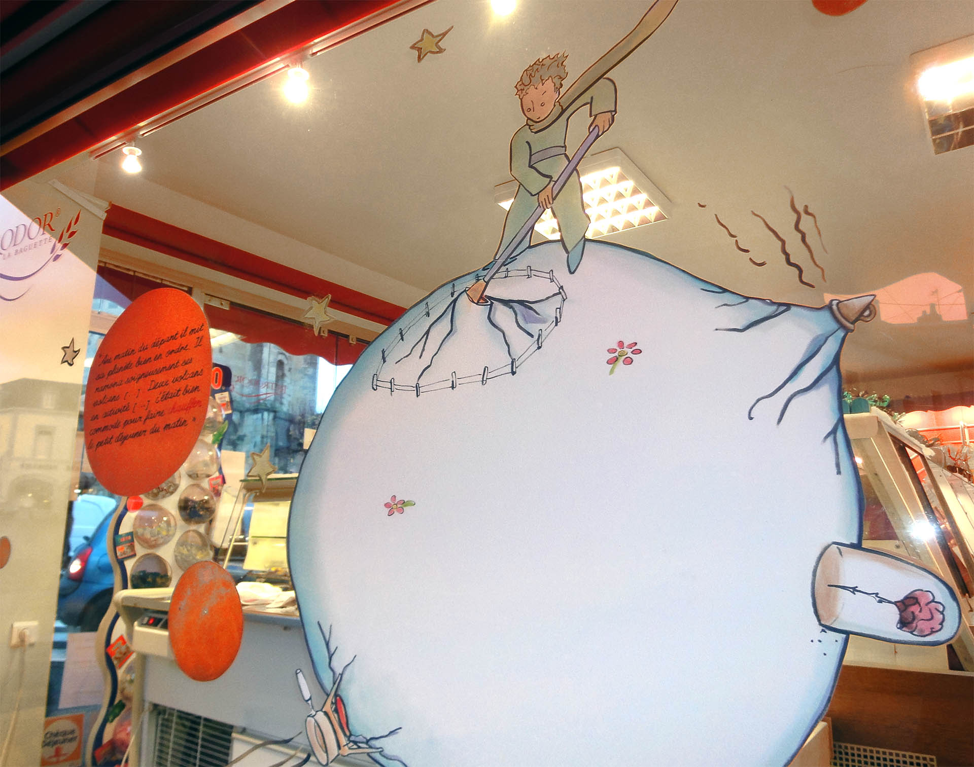 Décor de Noël inspiré du Petit Prince pour l’union commerciale