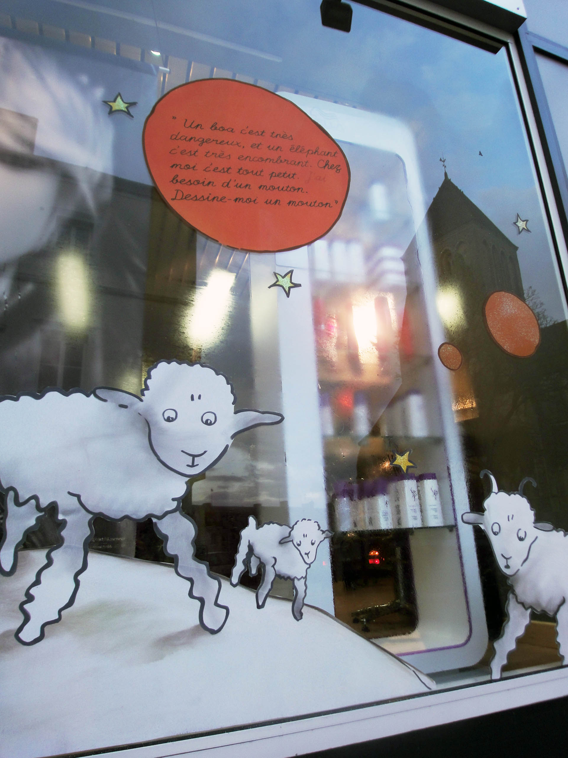 Décor de Noël inspiré du Petit Prince pour l’union commerciale