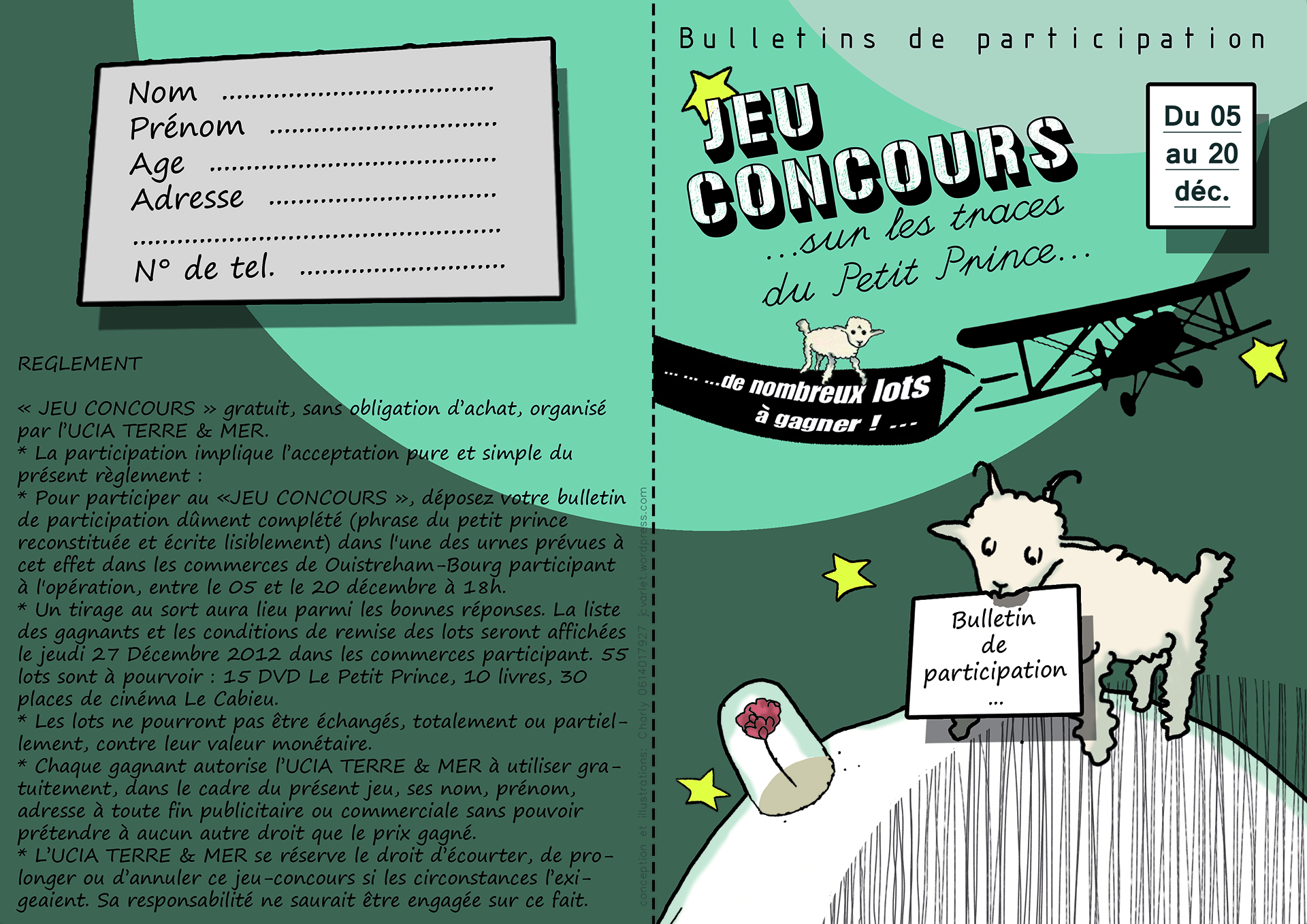 Décor de Noël inspiré du Petit Prince pour l’union commerciale